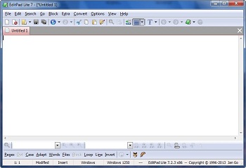 Kép az EditPad Lite felületéről EditPad Lite